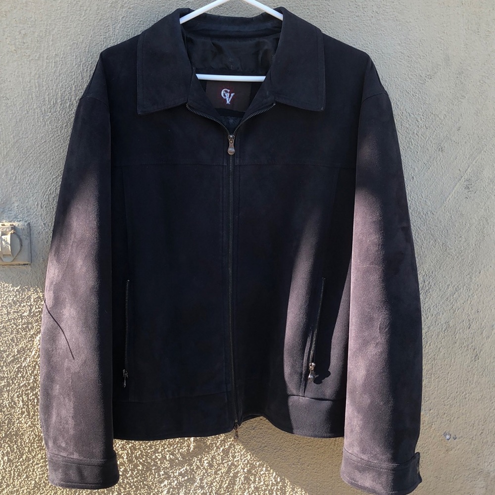 GV Emporio Suade Leather Jacket Black Men’s Size L